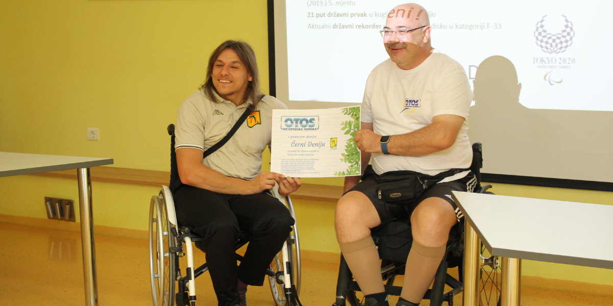 Deni Černi i Željko Getoš donacija prije odlaska na paraolimpijske igre u Tokio